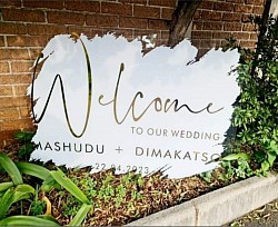 Perspex Welcome Boards