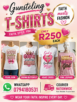 GOD'SE GUNSTELING MEISIE TSHIRTS
