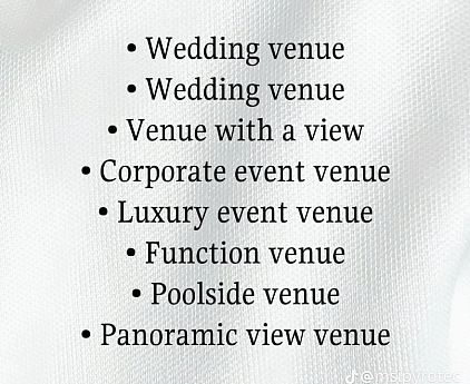 31 On Nolene, A Venue With a View  What we offer on a our venue.